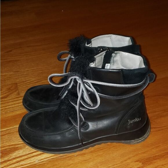 Jambu Denali Black Leather Boots - Picture 3 of 8